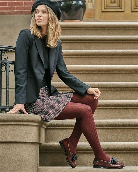 loafers with skirts and tights.